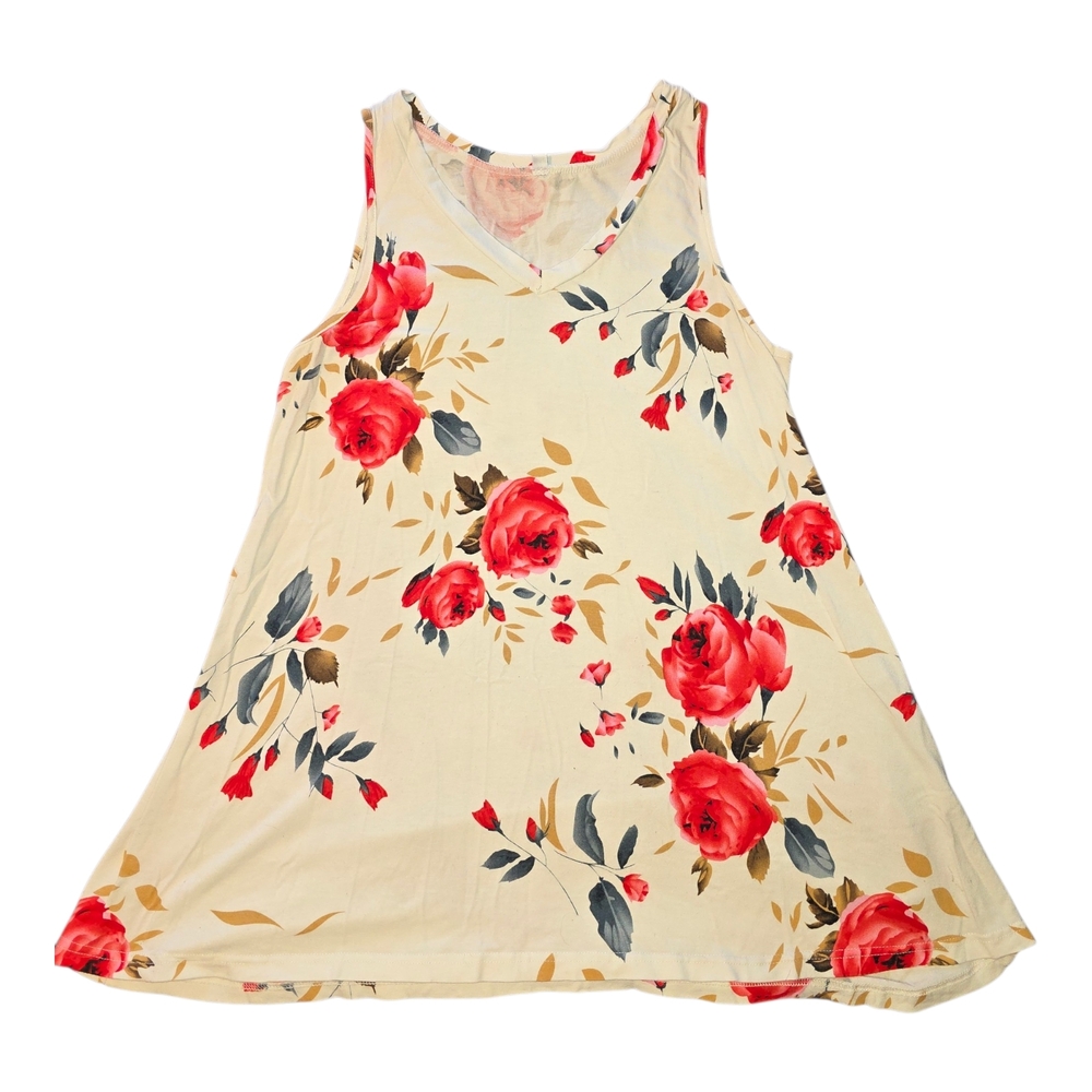 Floral Sleeveless Women's Tank Top